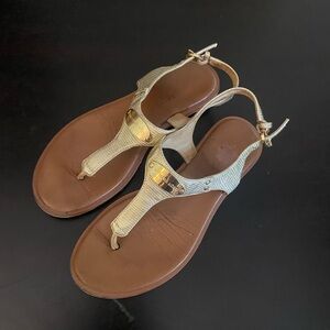 Micheal Kors, gold sandals, size 7.5